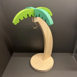 Decorative Wooden Banana Tree Rack with Hooks