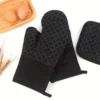 4pcs Silicone Oven Mitts & Pot Holder